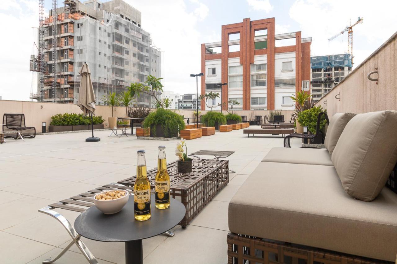 Estudio Moderno Em Pinheiros Com Ac E Rooftop Сан-Пауло Экстерьер фото